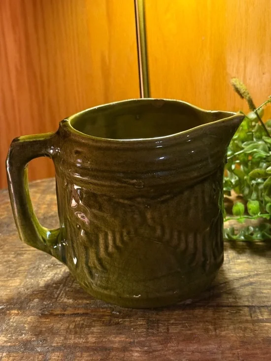 Antique Brush McCoy Water Pitcher “Avenue of Trees” 5”Tall - Picture 9 of 9